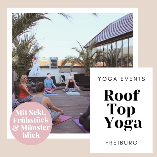 Roof Top Yoga auf der Breuninger Dachterrasse am Münster in Freiburg